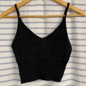 Sleeveless Knit Crop